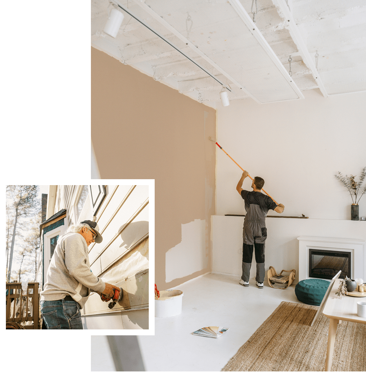 Indoor and outdoor painting projects