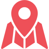 Red map marker icon